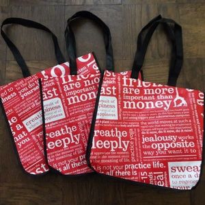 Lululemon Large Reusable Bag Totes Qty 3